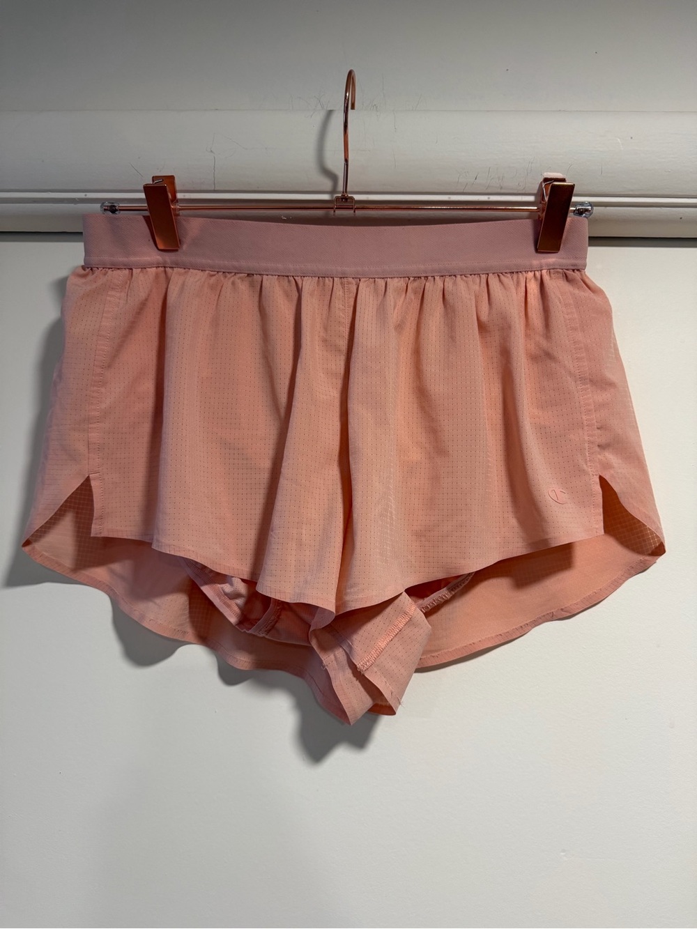 Champion Peach Pink Layered Athletic Shorts